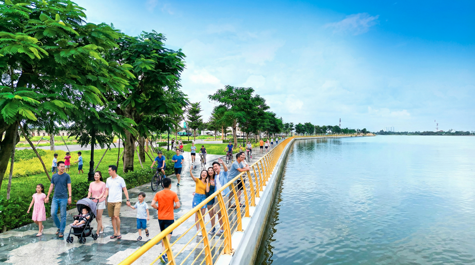 Dạo bộ vui chơi tại công viên ven sông The Long Park