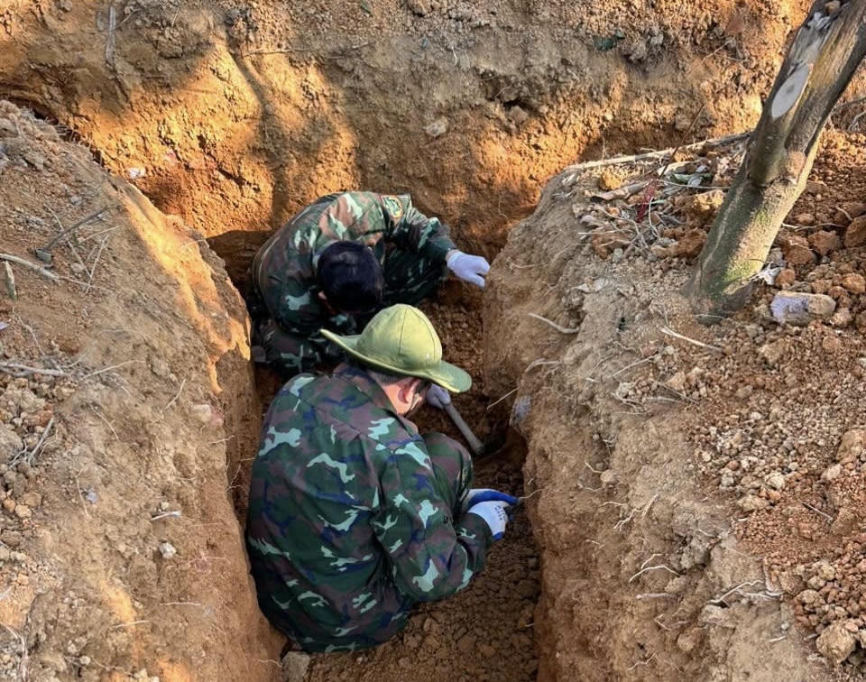 Quy tập 3 hài cốt liệt sĩ tại xã Đakrông, Quảng Trị