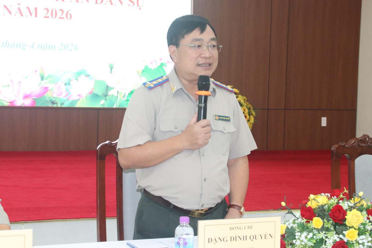 Trưởng THADS Lâm Đồng Đặng Đình Quyền phát biểu kết luận Hội nghị,