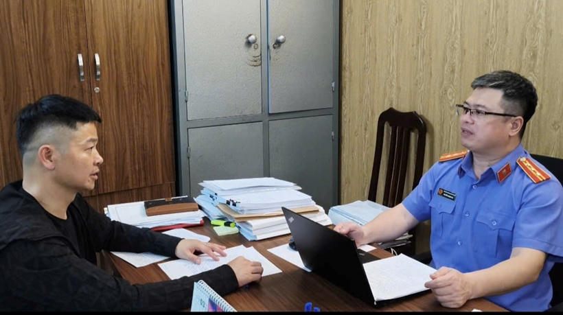 Bị can Nguyễn Tài Minh tại VKSND TP Hà Nội. 