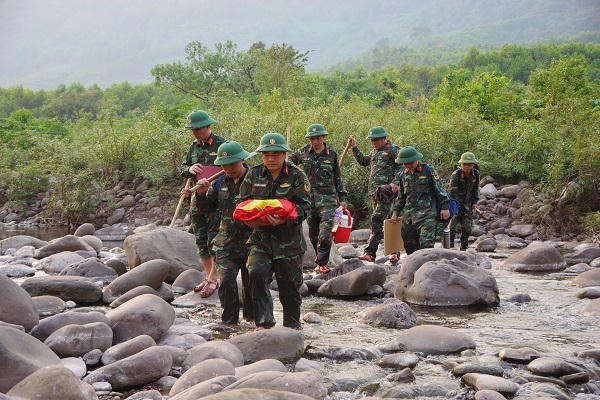 Quảng Trị: Quy tập thêm 1 hài cốt liệt sĩ tại xã biên giới Dân Hóa