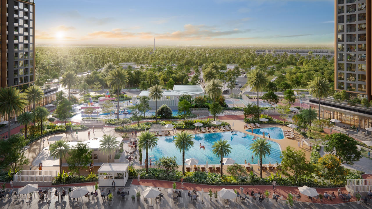 Hệ tiện ích ngoài trời phủ xanh không gian sống