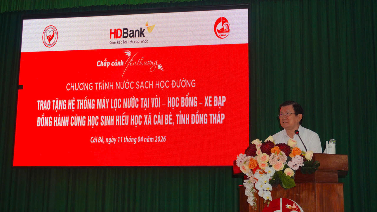 Nguyên Chủ tịch nước Trương Tấn Sang phát biểu tại chương trình.