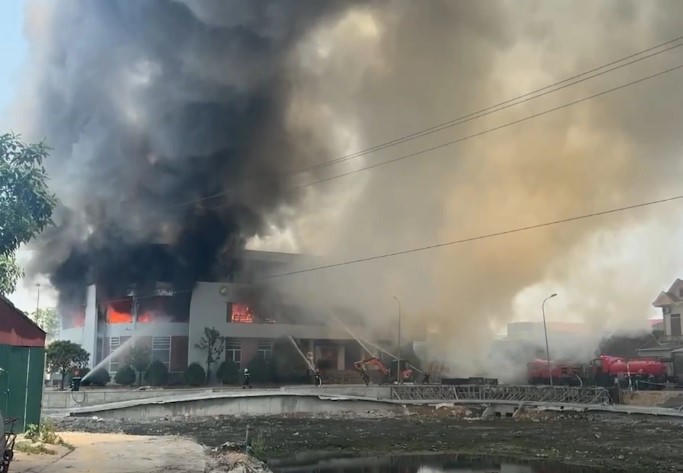 Hiện trường vụ cháy.