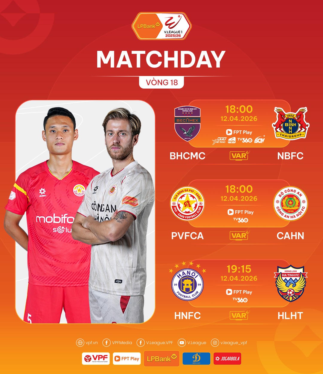 Vòng 18 V.League: Hà Nội FC quyết tâm có 3 điểm trước Hồng Lĩnh Hà Tĩnh