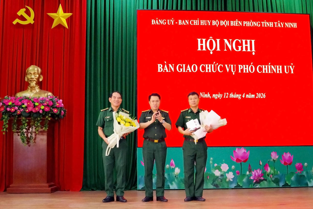 Tây Ninh: Bàn giao chức vụ Phó Chính ủy Bộ đội Biên phòng tỉnh