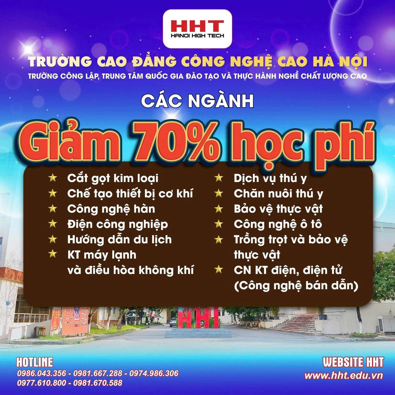 Trường Cao đẳng Công nghệ cao Hà Nội tuyển sinh năm học 2026–2027: Đa dạng lựa chọn, cam kết đầu ra