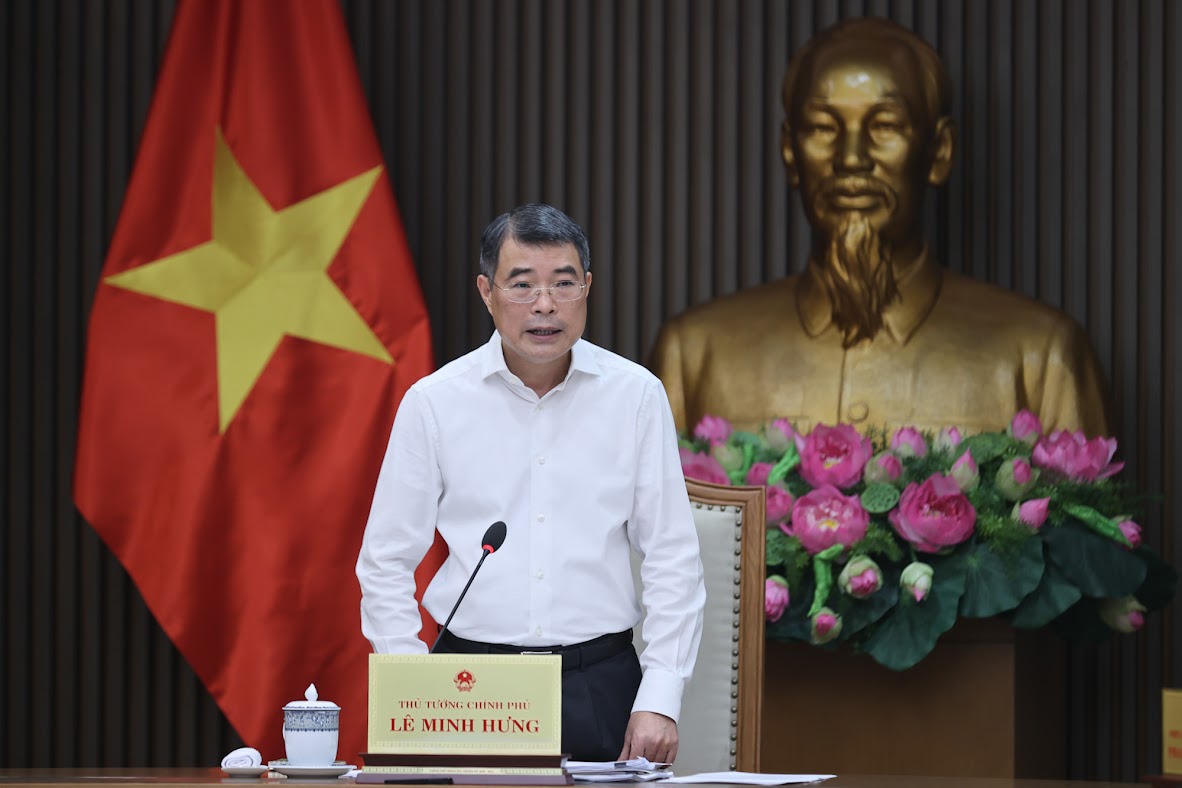 Thủ tướng Lê Minh Hưng kết luận cuộc họp.