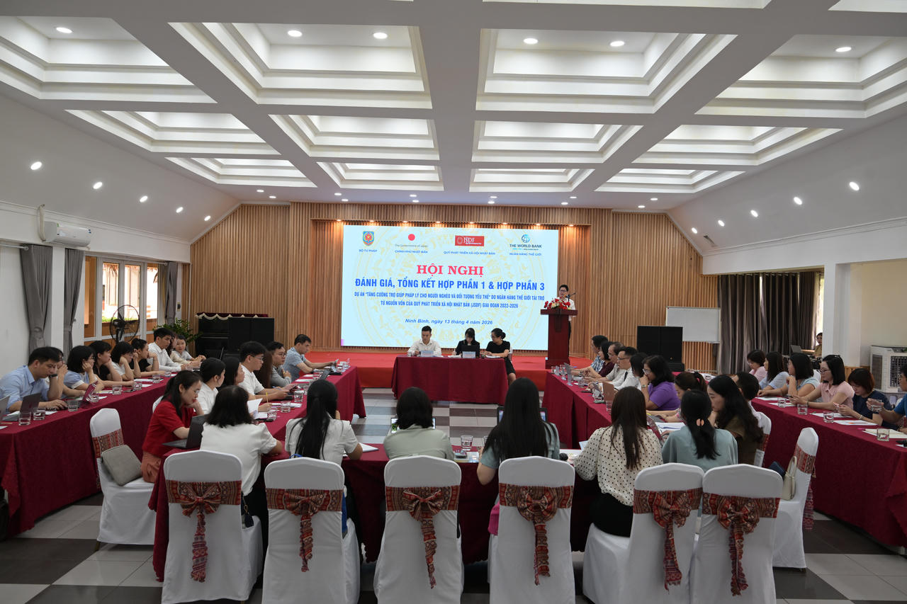 Hội nghị đánh giá, tổng kết hợp phần 1 và 3 - Dự án trợ giúp pháp lý