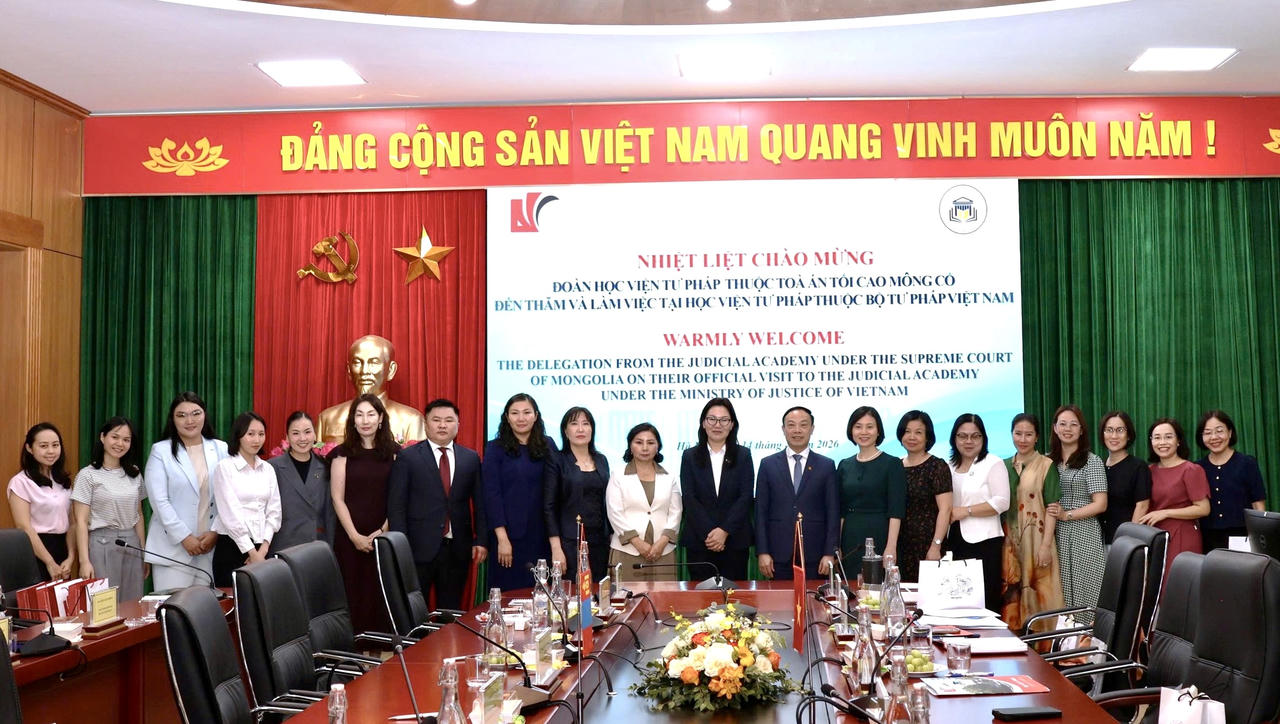 Tăng cường hợp tác đào tạo, nghiên cứu giữa Học viện Tư pháp Việt Nam – Mông Cổ