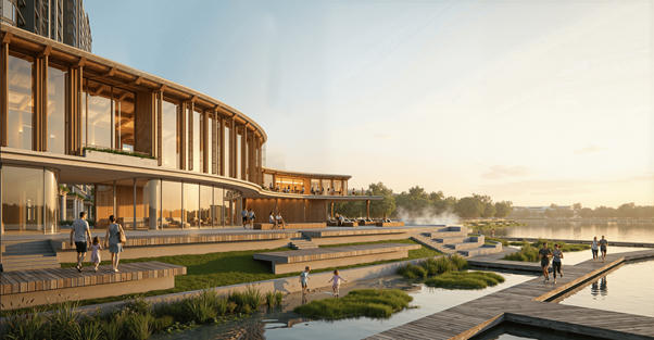 Chủ nhân Onsen 3 tận hưởng Clubhouse 2 tầng chuyên biệt với bể khoáng, spa và nhà hàng sang trọng.