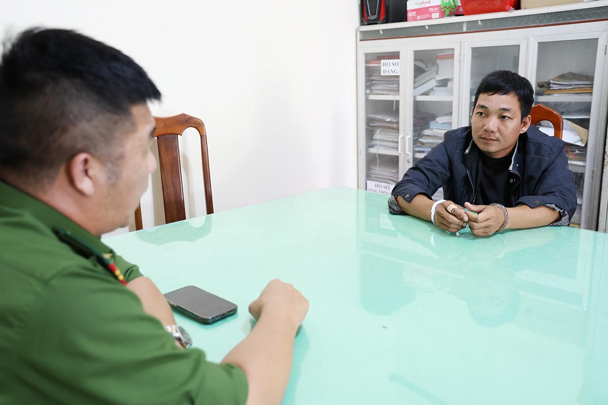 Đối tượng Phạm Thanh Sang khai nhận tại Cơ quan Công an