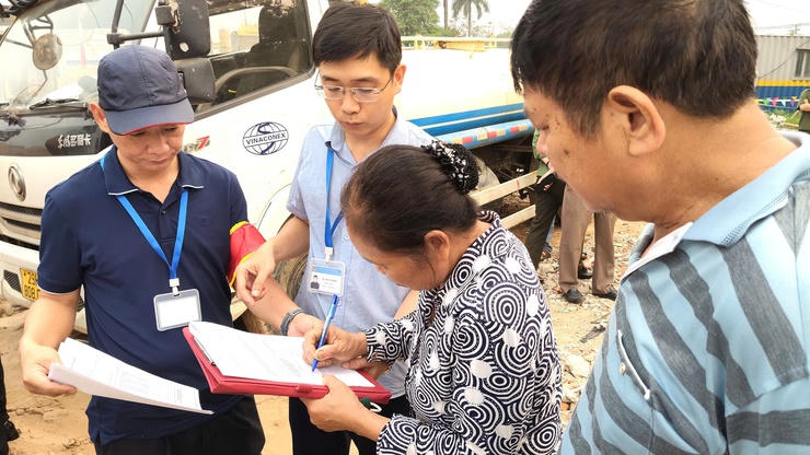 Công tác kiểm đếm đất đai phục vụ giải phóng mặt bằng dự án được triển khai theo đúng quy định.