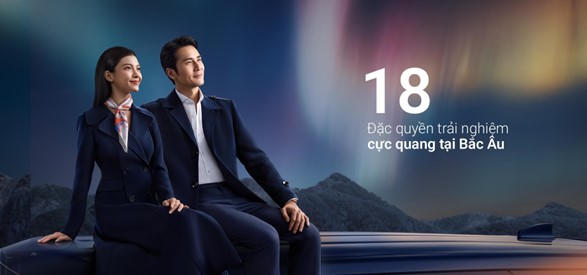 Chương trình "Chạm ánh Cực quang" dành cho khách hàng VIB Privilege Banking.