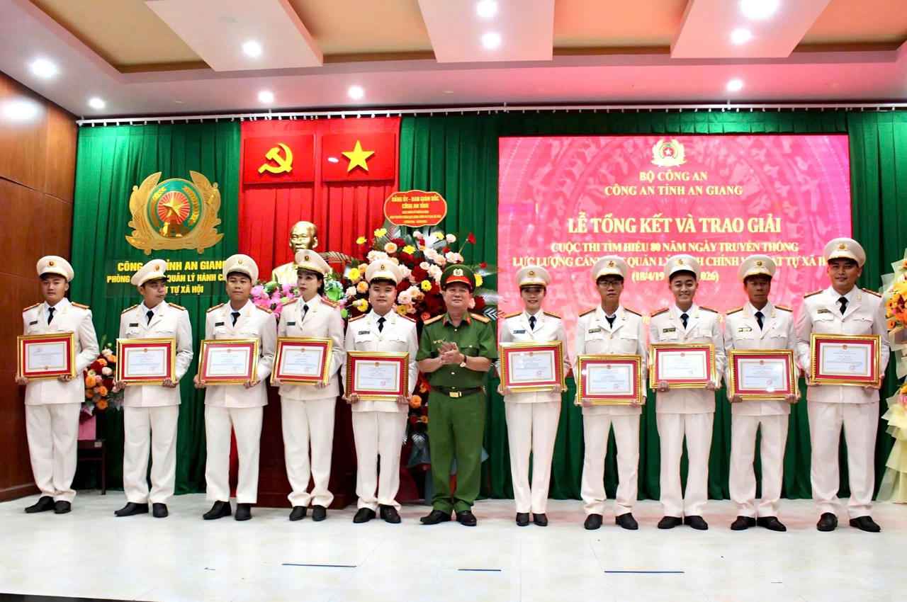 Công an An Giang đạt nhiều giải tại Cuộc thi kỷ niệm 80 năm lực lượng Cảnh sát QLHC về TTXH