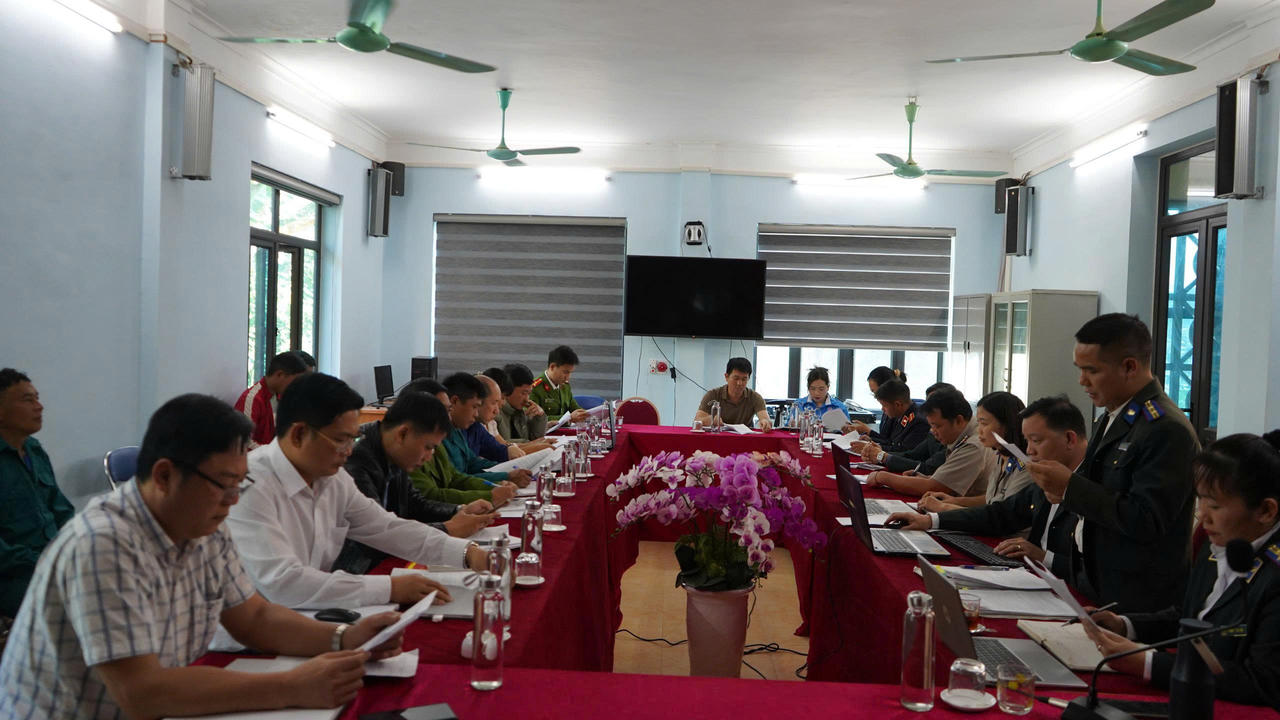 Một buổi họp giữa cơ quan THADS và các ngành liên quan tại tỉnh Điện Biên.