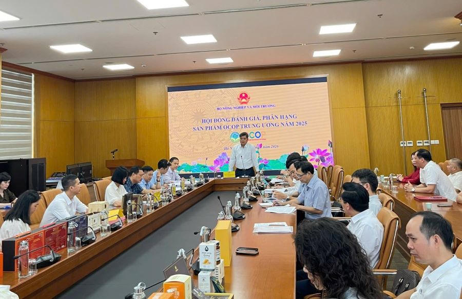 Hội đồng đánh giá, phân hạng sản phẩm OCOP Trung ương tổ chức đánh giá và lựa chọn các sản phẩm đủ điều kiện đạt chuẩn OCOP 5.