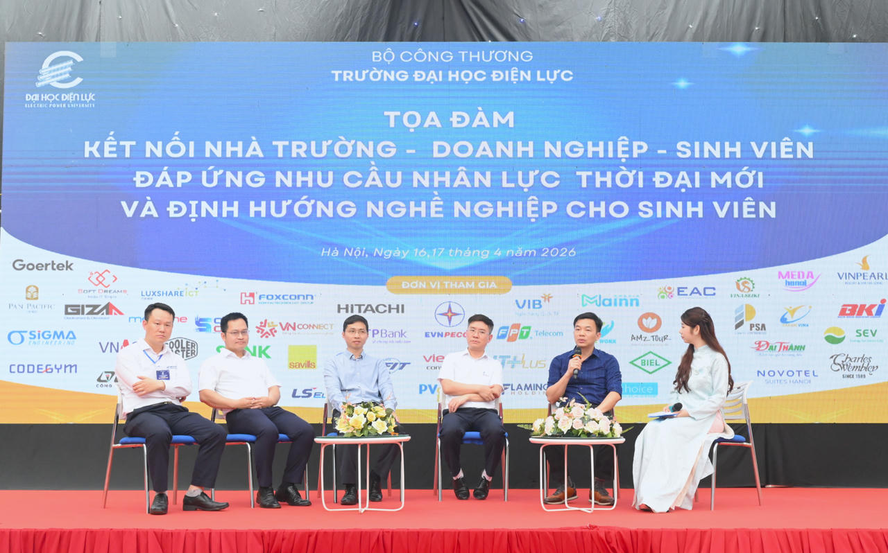 Tọa đàm kết nối Nhà trường - Doanh nghiệp - Sinh viên đáp ứng nhu cầu nhân lực thời đại mới và định hướng nghề nghiệp cho sinh viên.
