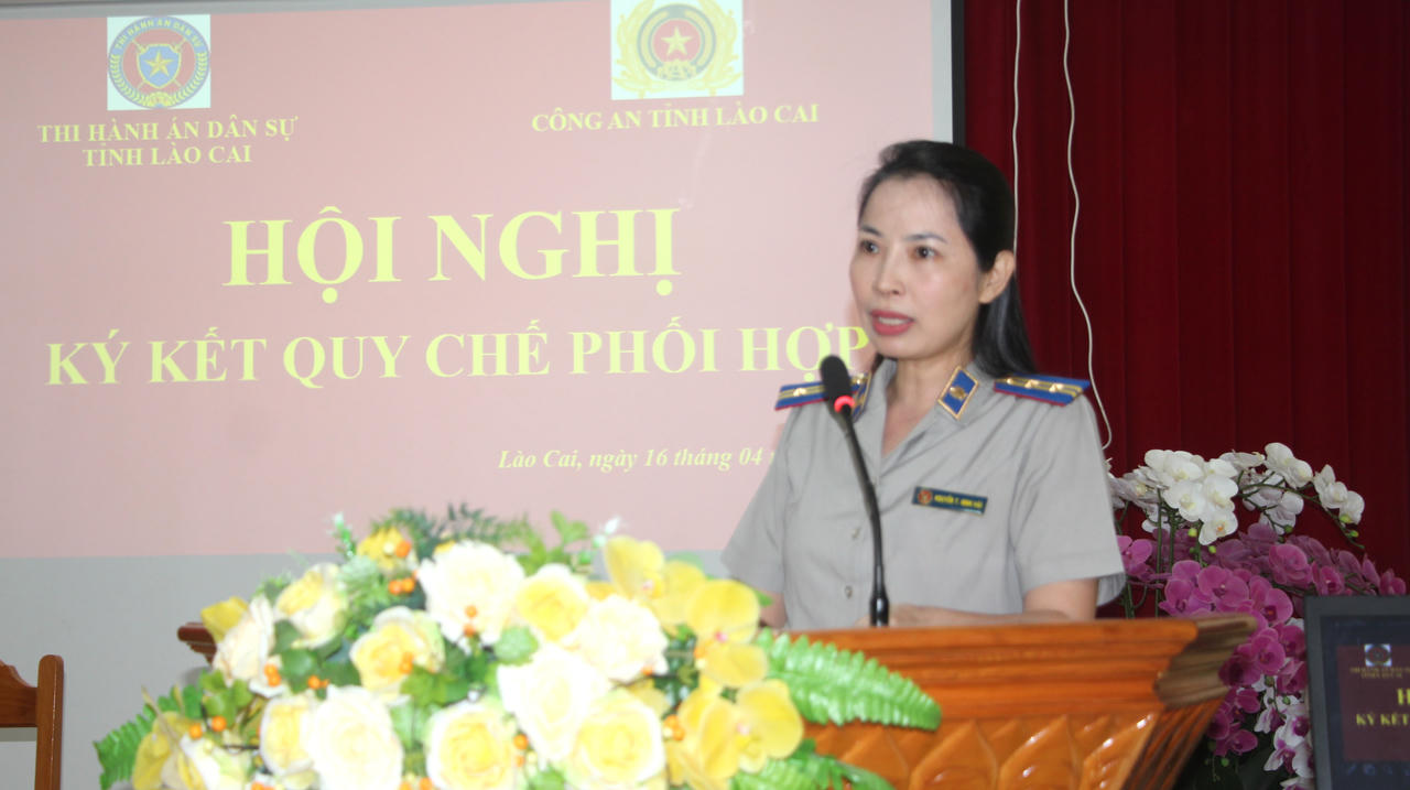 Lào Cai: Thi hành án dân sự và Công an tỉnh ký kết quy chế phối hợp