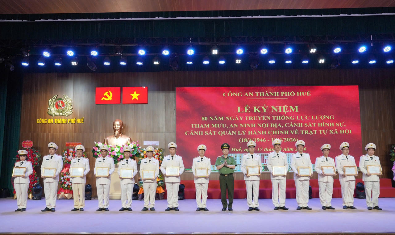 Huế: Kỷ niệm 80 năm các lực lượng nòng cốt Công an nhân dân