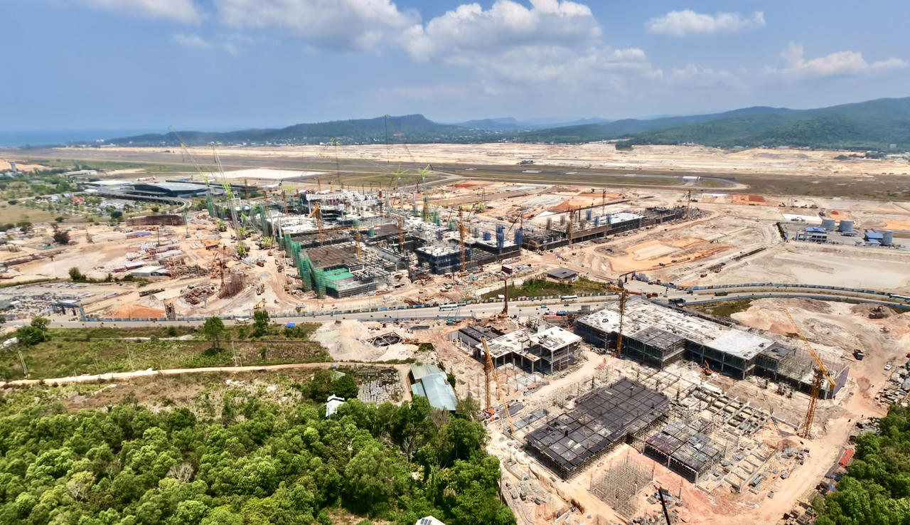 Các hạng mục trong tổ hợp đang dần hoàn thiện