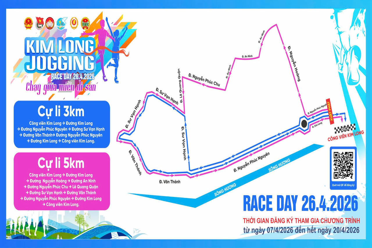 Kim Long Jogging 2026: “Chạy giữa miền di sản”, lan tỏa giá trị văn hóa và tinh thần vì cộng đồng