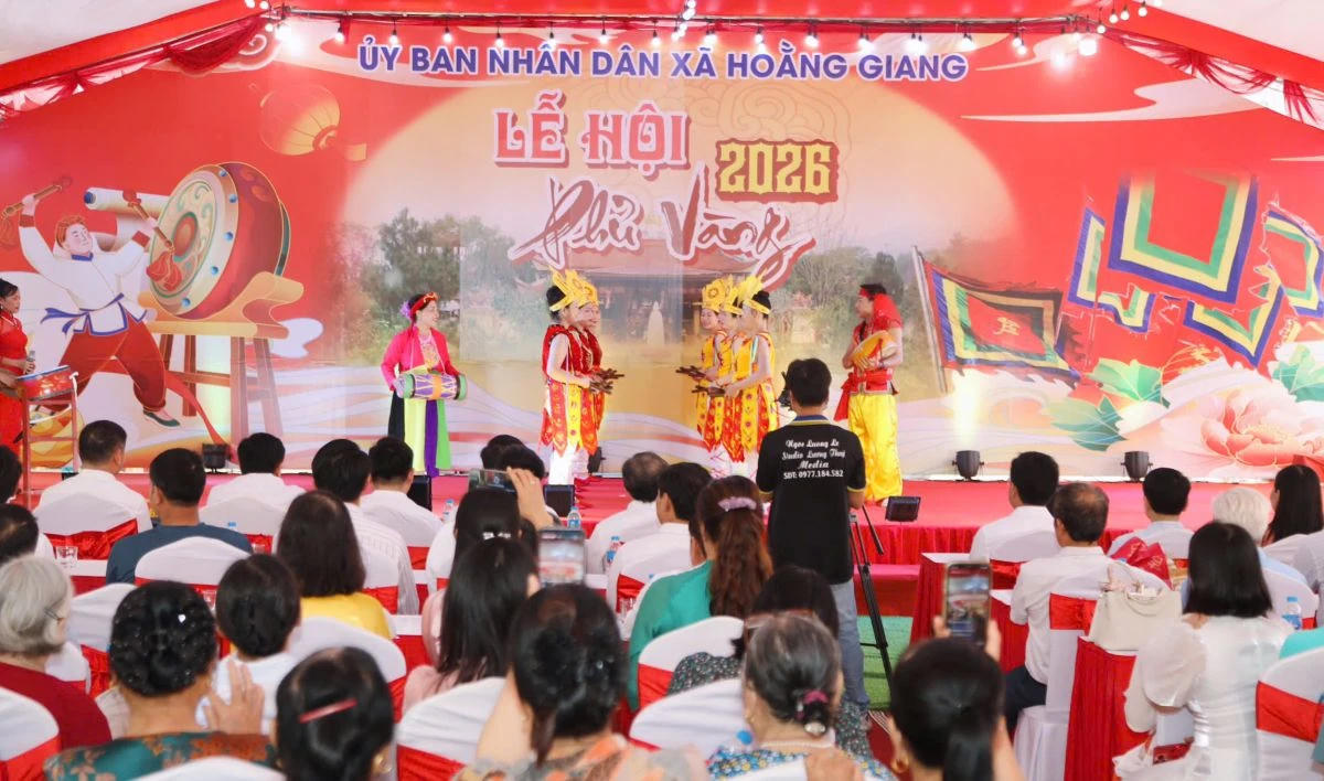 Xã Hoằng Giang (Thanh Hóa) tổ chức khai mạc Lễ hội Phủ Vàng năm 2026.