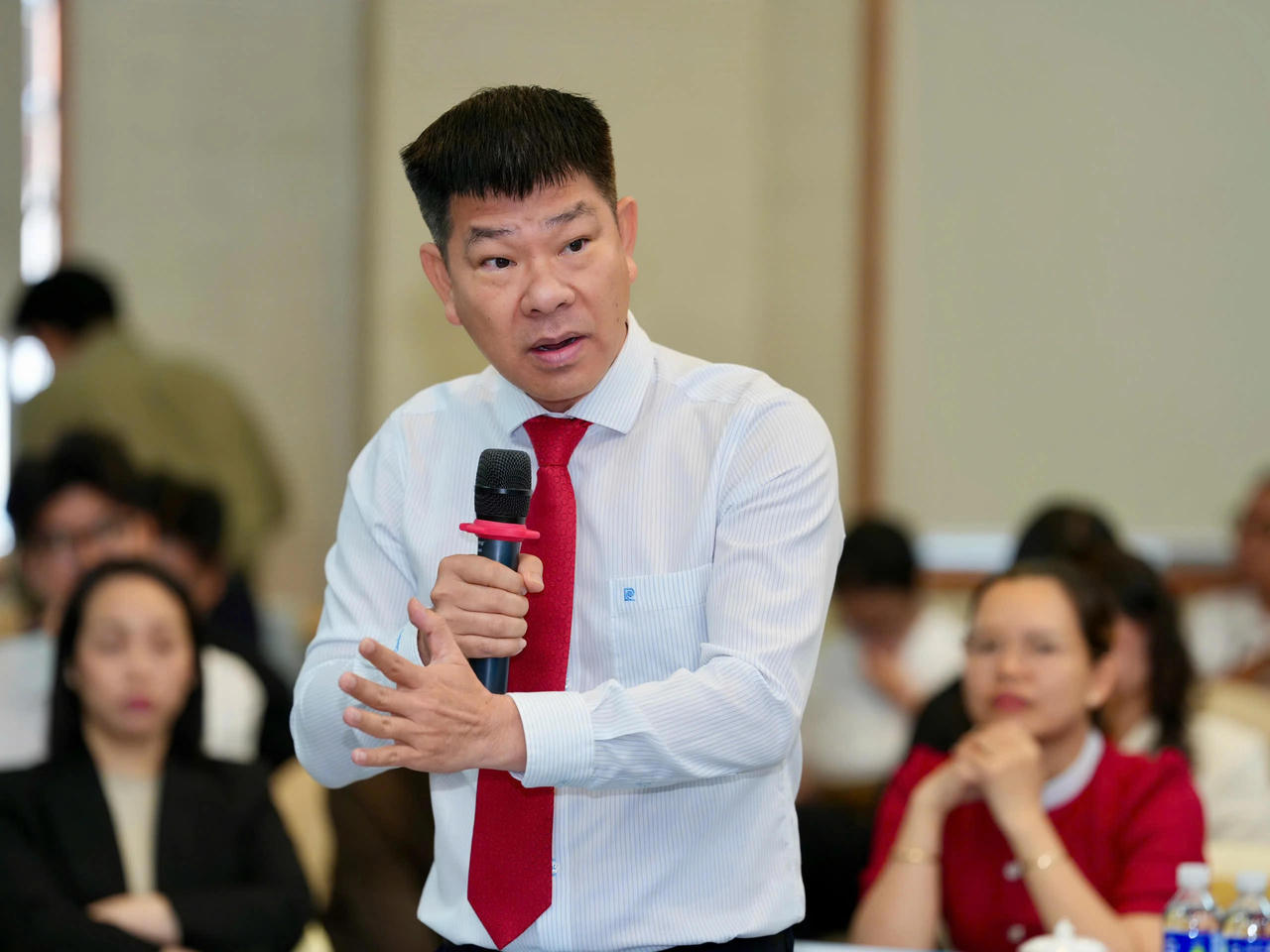 Ông Lê Hữu Nghĩa - Giám đốc Công ty Lê Thành cho biết nhà ở xã hội khó tiếp cận với vốn từ các ngân hàng (Ảnh: Báo Thanh niên).