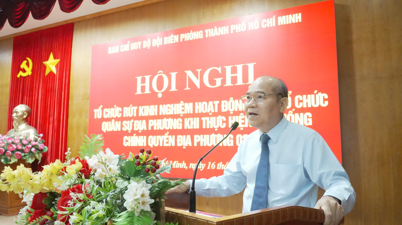 Ông Trần Văn Bảy – Phó Chủ tịch UBND TP HCM phát biểu tại Hội Nghị.