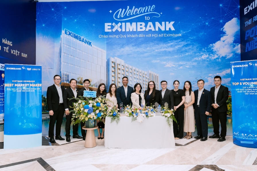 Eximbank duy trì vai trò nhà tạo lập thị trường ngoại hối, 6 năm liên tiếp được LSEG vinh danh