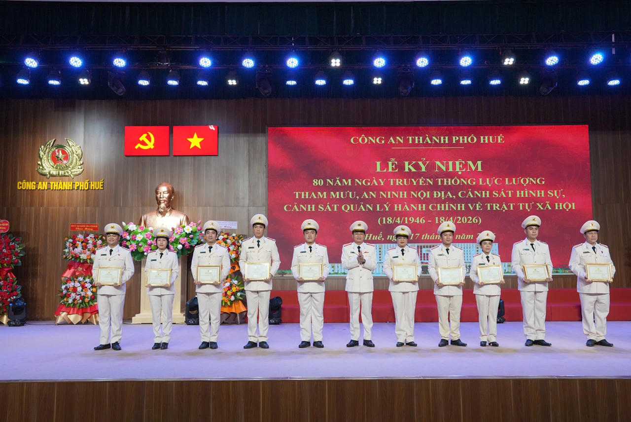 Huế: Kỷ niệm 80 năm các lực lượng nòng cốt Công an nhân dân