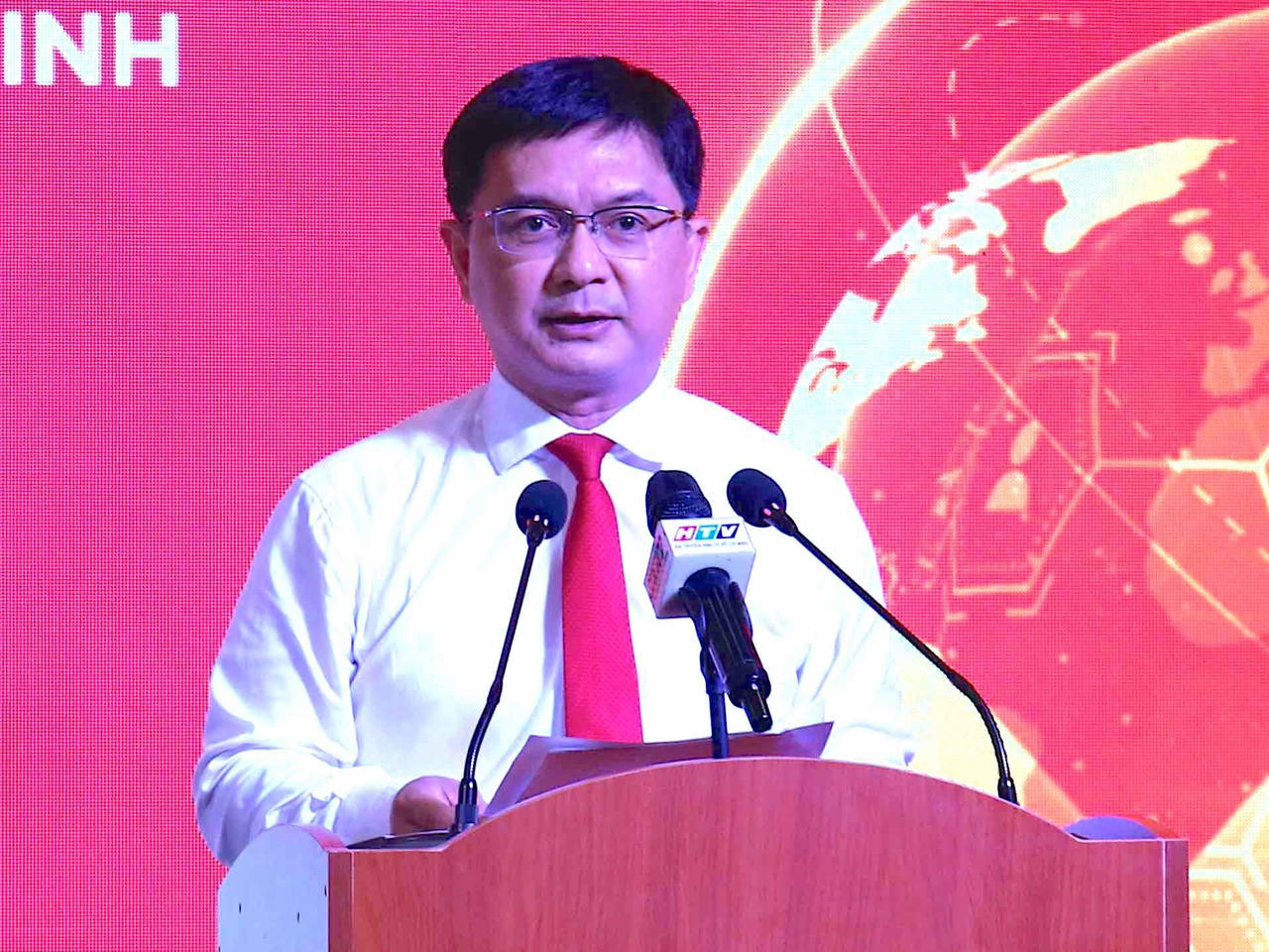 Phó Chủ tịch UBND TP HCM Nguyễn Mạnh Cường phát biểu tại Lễ ra mắt.