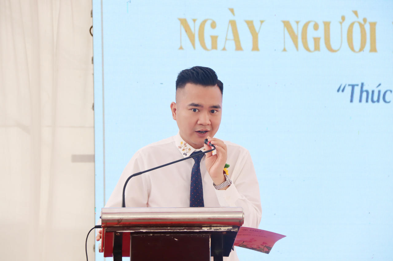 Ông Hoàng Nguyễn Trọng Dũng, Tổng Giám đốc Hoàng Gia Phát Group phát biểu tại buổi lễ.