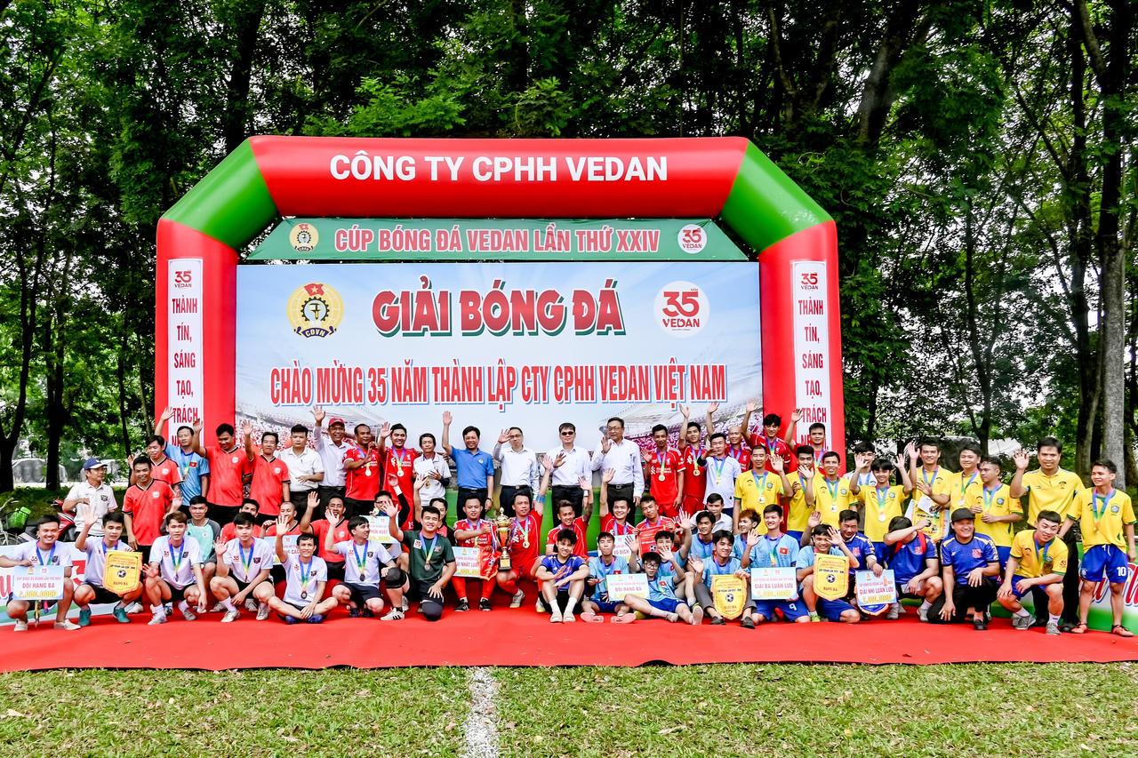 Sôi nổi tinh thần thể thao gắn kết tại giải bóng đá 'Cúp Vedan' lần thứ XXIV năm 2026