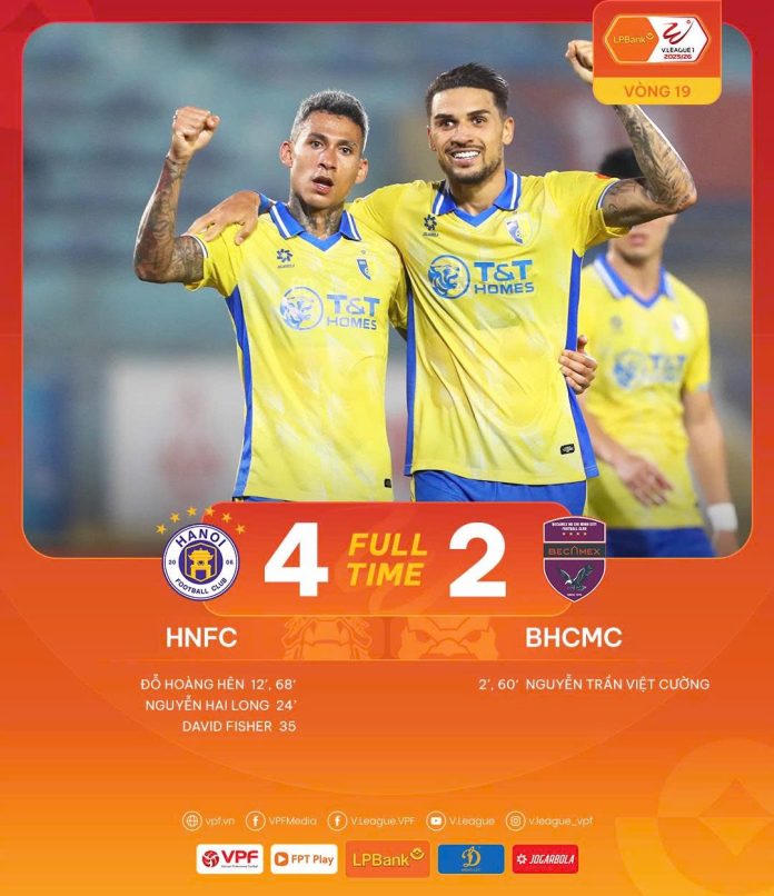 Vòng 19 V.League 2025/26: Hà Nội FC bám sát tốp 3