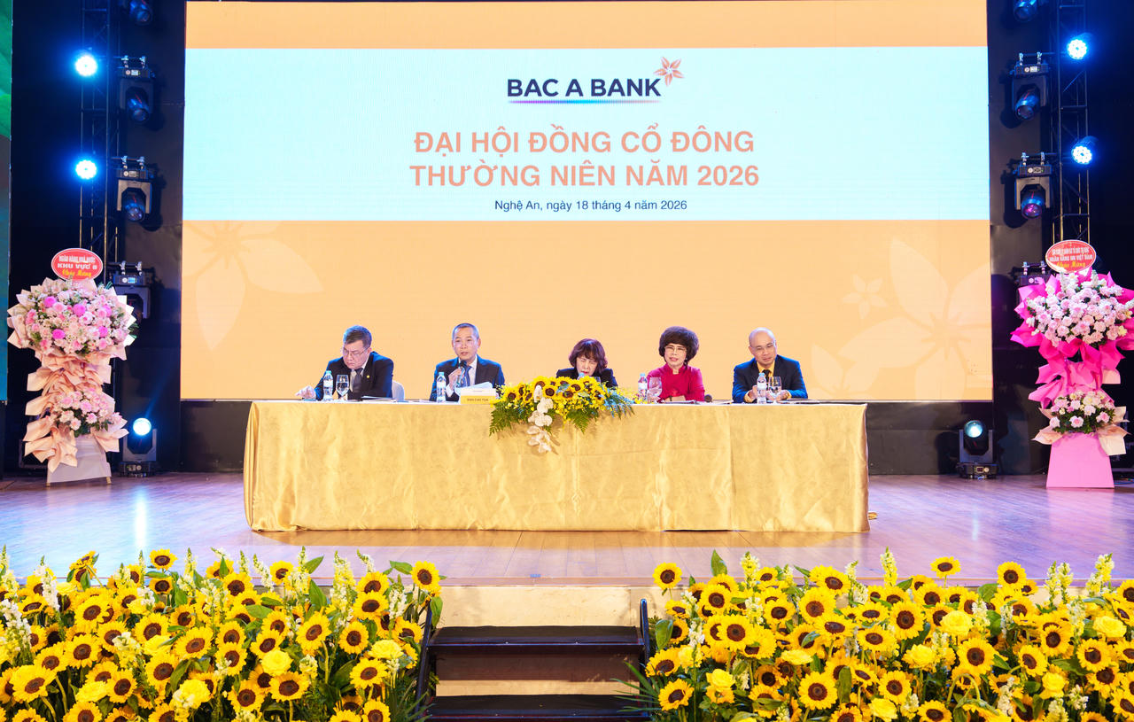 ĐHĐCĐ BAC A BANK: Tăng vốn điều lệ lên 11.525 tỷ đồng, đặt mục tiêu lợi nhuận lên 1.650 tỷ đồng