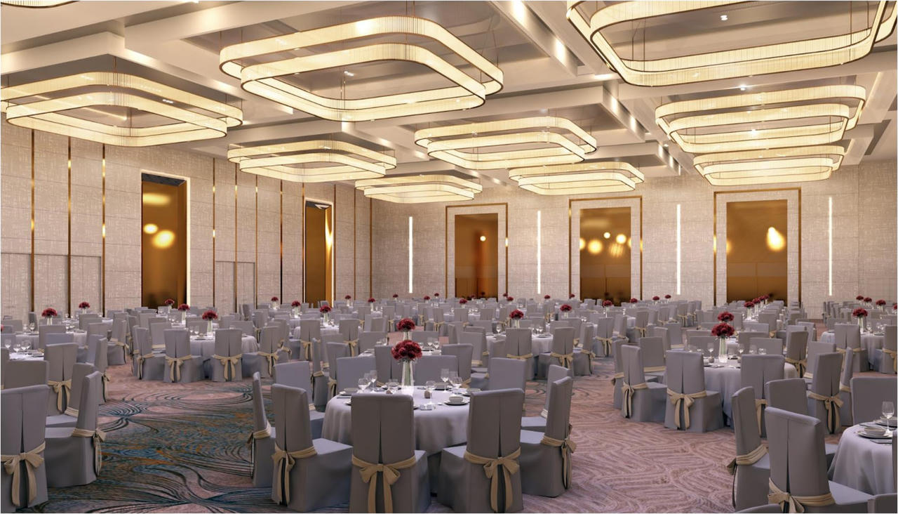 Với diện tích 1.300m², Grand Ninh Bình Ballroom là không gian lý tưởng để tổ chức các sự kiện quy mô lớn như hội nghị, tiệc gala và tiệc cưới.