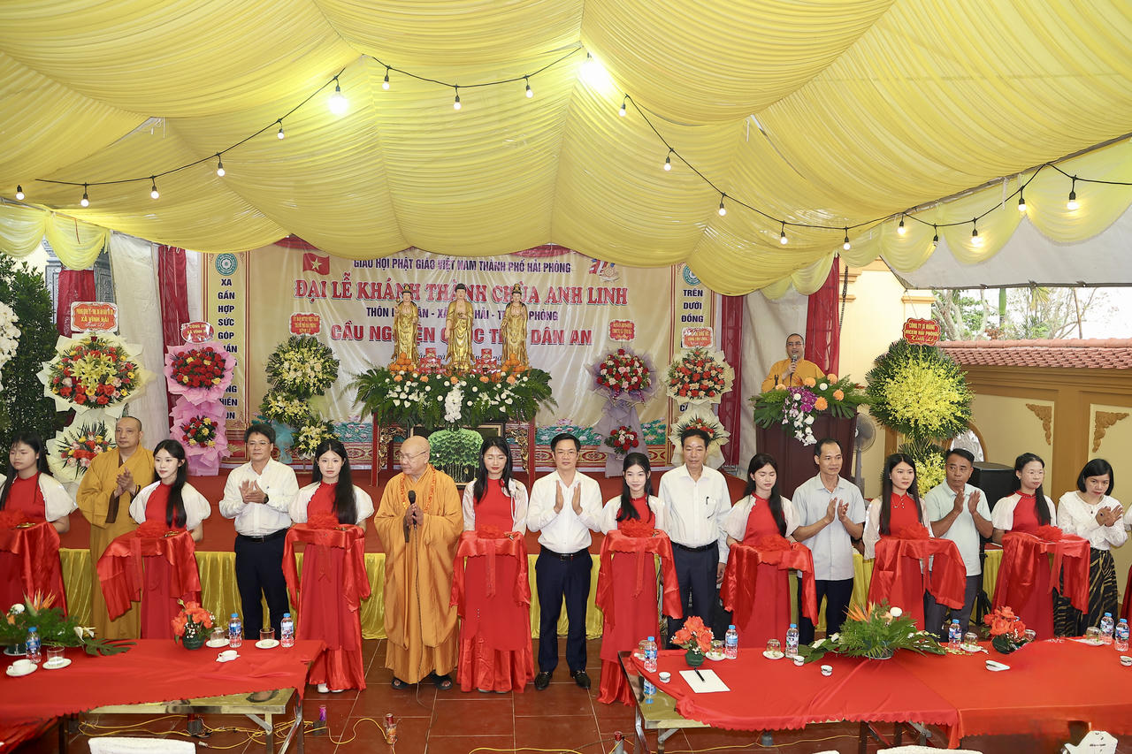 Hải Phòng: Khánh thành chùa Anh Linh tại xã Vĩnh Hải 