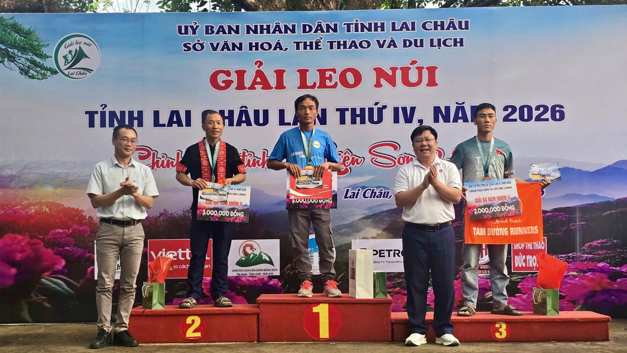 Bế mạc Giải leo núi tỉnh Lai Châu lần thứ IV năm 2026
