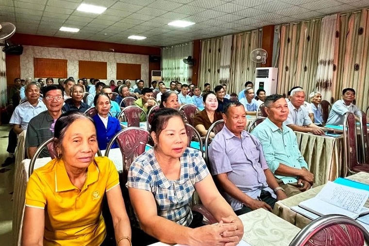 Các học viên là người có uy tín trong đồng bào dân tộc thiểu số trên địa bàn tỉnh Thanh Hóa tham gia lớp tập huấn.