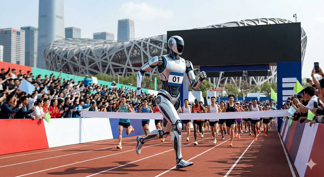 Robot Trung Quốc xô đổ kỷ lục thế giới, chạy bán marathon nhanh hơn con người
