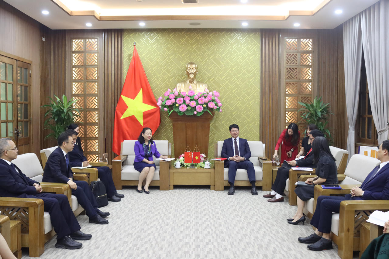 Quang cảnh buổi tiếp.