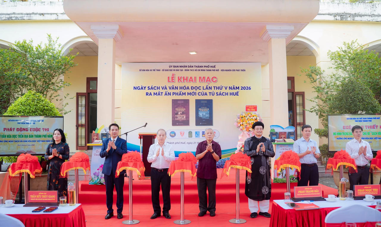 Khai mạc Ngày Sách và Văn hóa đọc Việt Nam lần thứ 5 tại TP Huế