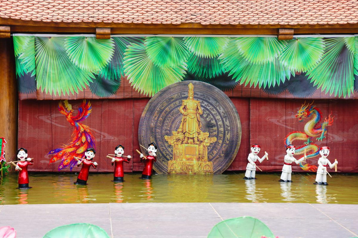 Phú Thọ đưa múa rối nước vào phục vụ du khách về dự Lễ hội Đền Hùng