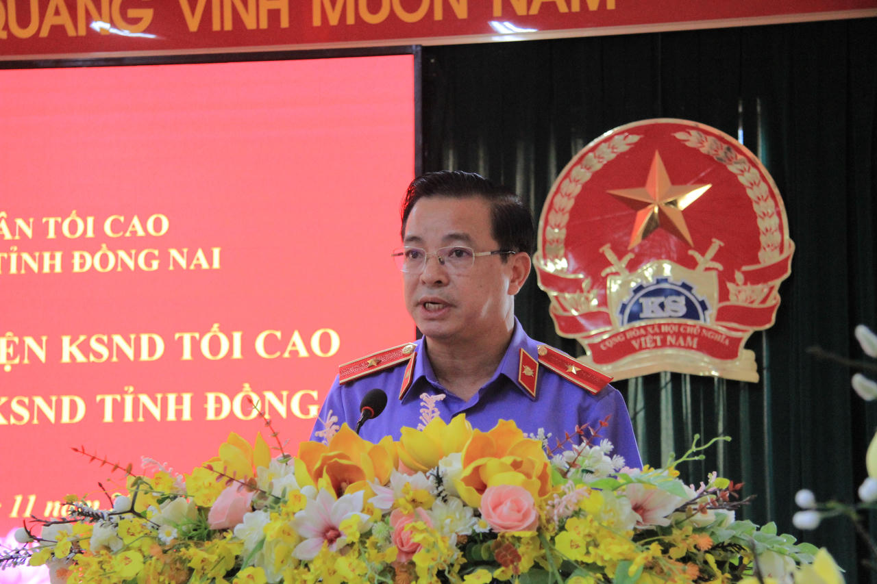 Ông Nguyễn Quốc Hân, Viện trưởng VKSND tỉnh Đồng Nai.(Ảnh trong bài: PV)