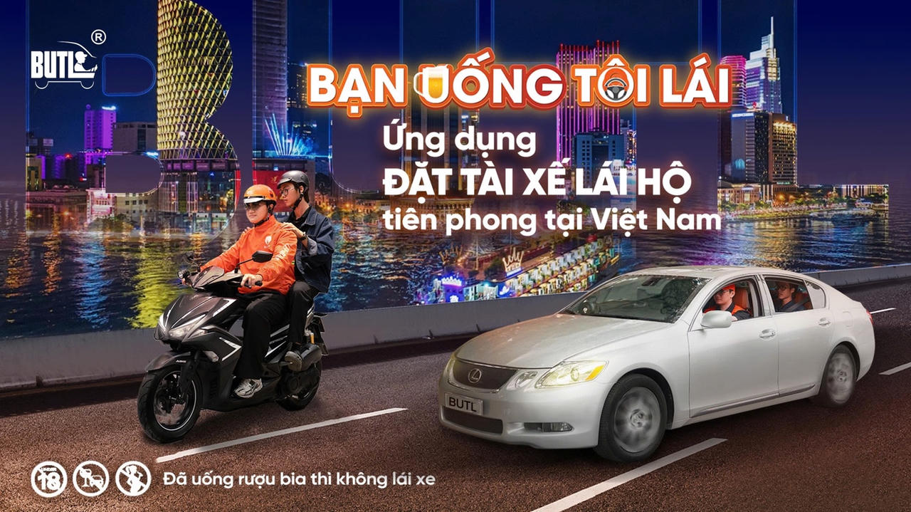 Đặt tài xế chỉ trong vài thao tác, BUTL giúp bạn về nhà an toàn sau mỗi cuộc vui