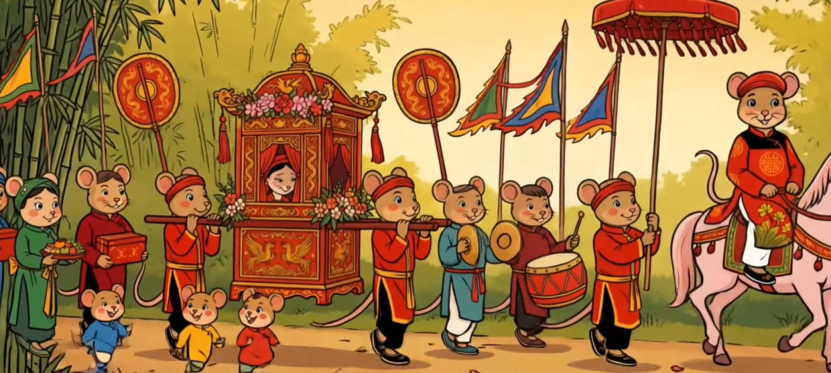 Ngộ nghĩnh 'Đám cưới chuột' bằng AI qua MV 'Tính chuyện trăm năm'