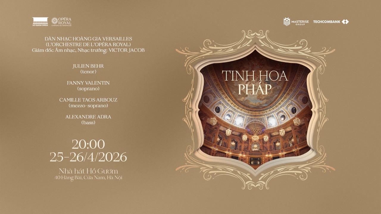 Hòa nhạc 'Tinh hoa Pháp' do Techcombank và Masterise Group độc quyền tài trợ sắp diễn ra