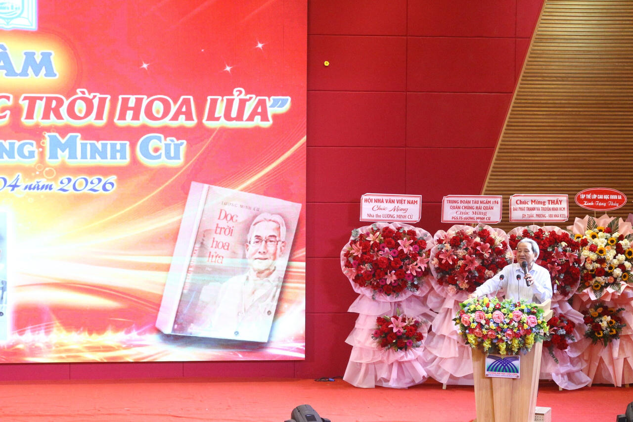 Nhà thơ Hoài Vũ chia sẻ về con người và tác phẩm của nhà thơ Lương Minh Cừ