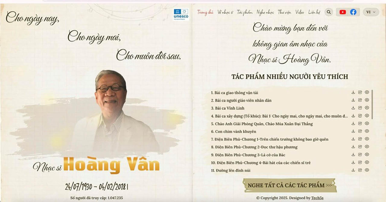 Bảo tàng âm nhạc trực tuyến “đánh thức” di sản